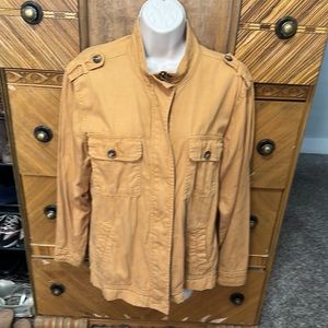 Maurice’s Cargo Jacket extra large, mustard, zipper